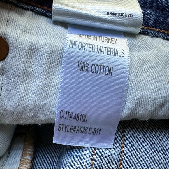 Agolde Parker Cut Off Denim Shorts Distressed Size 30‎ - Picture 4 of 6